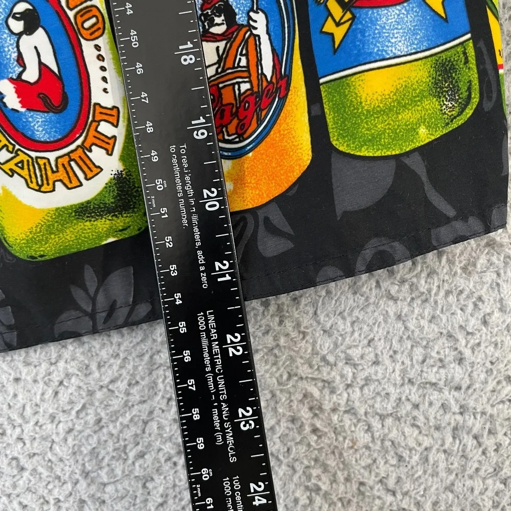 Big Dogs Beer Bottle Swim Trunks Men XL Black Novelty Beach Surf Lined